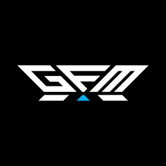 GFM letter logo vector design, GFM simple and modern logo. GFM luxurious alphabet design