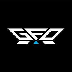 GFO letter logo vector design, GFO simple and modern logo. GFO luxurious alphabet design