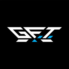 GFT letter logo vector design, GFT simple and modern logo. GFT luxurious alphabet design