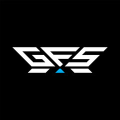 GFS letter logo vector design, GFS simple and modern logo. GFS luxurious alphabet design