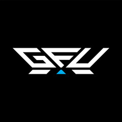 GFU letter logo vector design, GFU simple and modern logo. GFU luxurious alphabet design