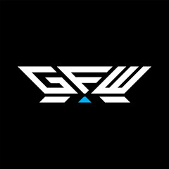GFW letter logo vector design, GFW simple and modern logo. GFW luxurious alphabet design