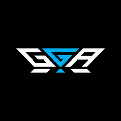 GGA letter logo vector design, GGA simple and modern logo. GGA luxurious alphabet design