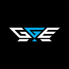 GGE letter logo vector design, GGE simple and modern logo. GGE luxurious alphabet design