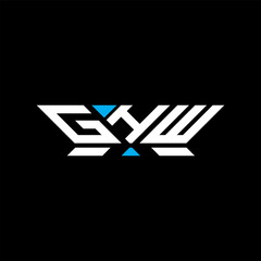 GHW letter logo vector design, GHW simple and modern logo. GHW luxurious alphabet design