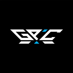 GPC letter logo vector design, GPC simple and modern logo. GPC luxurious alphabet design