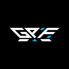 GPF letter logo vector design, GPF simple and modern logo. GPF luxurious alphabet design