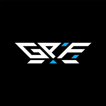 GPF letter logo vector design, GPF simple and modern logo. GPF luxurious alphabet design
