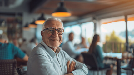 Obraz premium Senior Man Smiling.