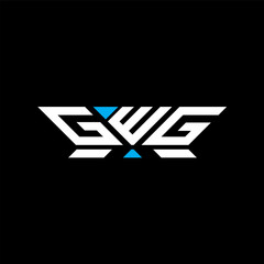 GWG letter logo vector design, GWG simple and modern logo. GWG luxurious alphabet design