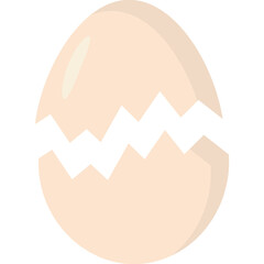 Obraz premium Broken Egg Illustration