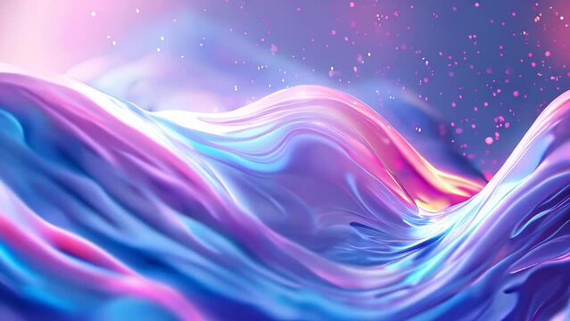 , abstract background with blue and pink liquid waves, liquid texture