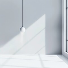 Lighting design in modern interior room