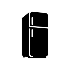 Sleek Fridge Silhouette - Home Appliance Icon