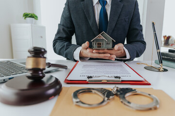 home insurance, Law and justice concept