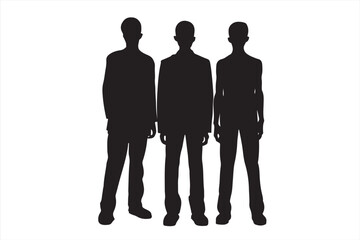 silhouette of a boys