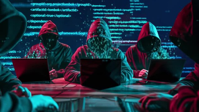 The computer hacker team launch a network attack.