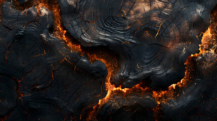 background that captures the essence of a smoldering fire through the intricate patterns of wood...