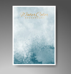 Cards with watercolor background. Design for your cover, date, postcard, banner, logo.