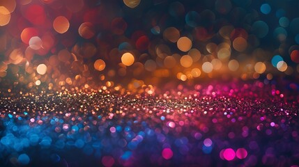 Glittering colorful party background, concept for holiday celebration New Year's Eve, abstract background