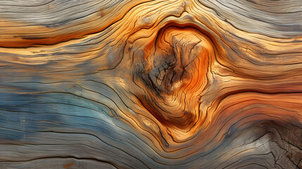 wood texture background as seen through the eyes of an artist, with exaggerated grain patterns and vibrant colors