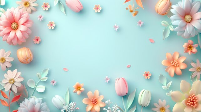 easter spring time 3d