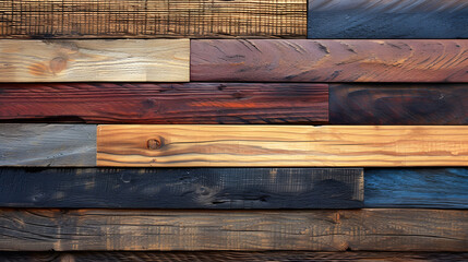 wood texture background created from multiple layers of different wood types, forming a visually rich and diverse composition