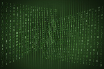 Digital World: Binary Code Background