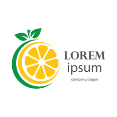 Very fresh lemon logo design