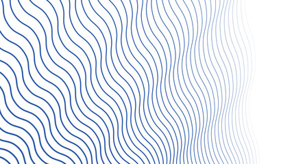 Blue wave line abstract background vector image - obrazy, fototapety, plakaty