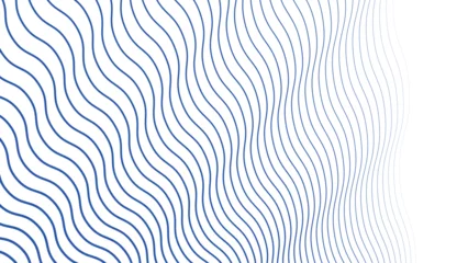 Fotobehang Blue wave line abstract background vector image © Badi