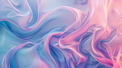 Obraz premium Organic Abstract Lines, Panoramic Wallpaper Background, Fluid and Dynamic Design, Digital Art