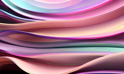 Abstract background with neon waves; colorful  wallpaper design 