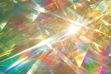 Prism light overlay flare glossy background. - obrazy, fototapety, plakaty