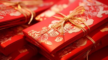 Red Angpao envelopes are for holding banknotes to give as gifts on important occasions.
