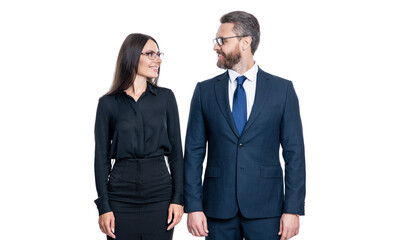 collaborating on a new business project. businesspeople isolated on white. businesspeople together while having a meeting in the office. businesspeople working on business project. business acumen