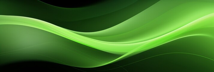 green background with waves,banner