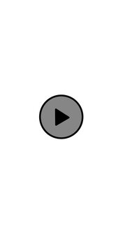 Black colour vdeo play button png 