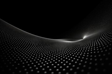 Abstract white particle background Flow wave with