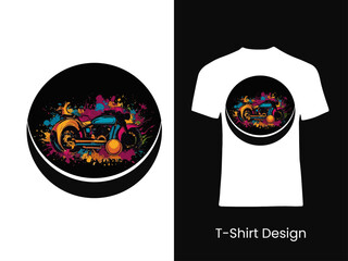 Men's T-shirt with short sleeve mockup. Front view. Vector template.
