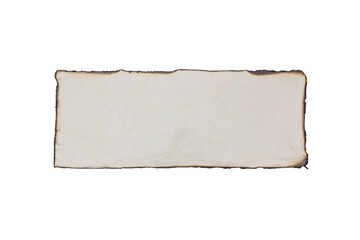 fire paper isolated on white background, clipping path