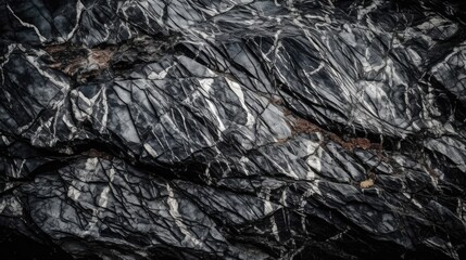 Abstract background of natural dark grey stone or rock monochromatics