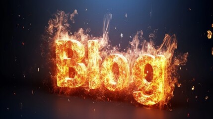 Galaxy Blog concept creative art poster.