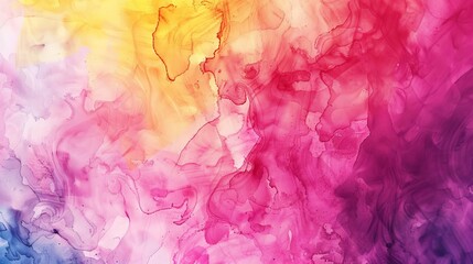 Bright colorful watercolor paint texture, artistic background for creative projects