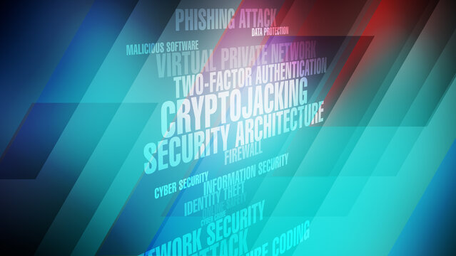 Cyber crime ensuring cyber security and safety in digital world with abstract background