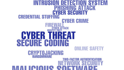 Secure technology safeguarding cyberspace with cybersecurity on white background
