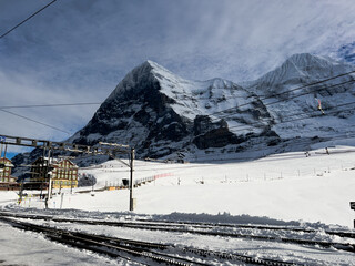 Snowscape at the top of Jungfrau