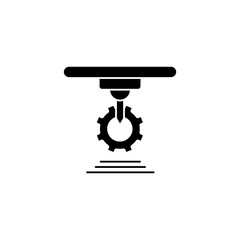 3d settings concept line icon. Simple element illustration.3d settings concept outline symbol design.