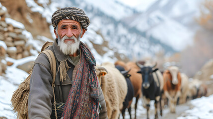 the movement and lifestyle of nomadic herders with their livestock