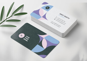 Modern Abstract Business Card Layout